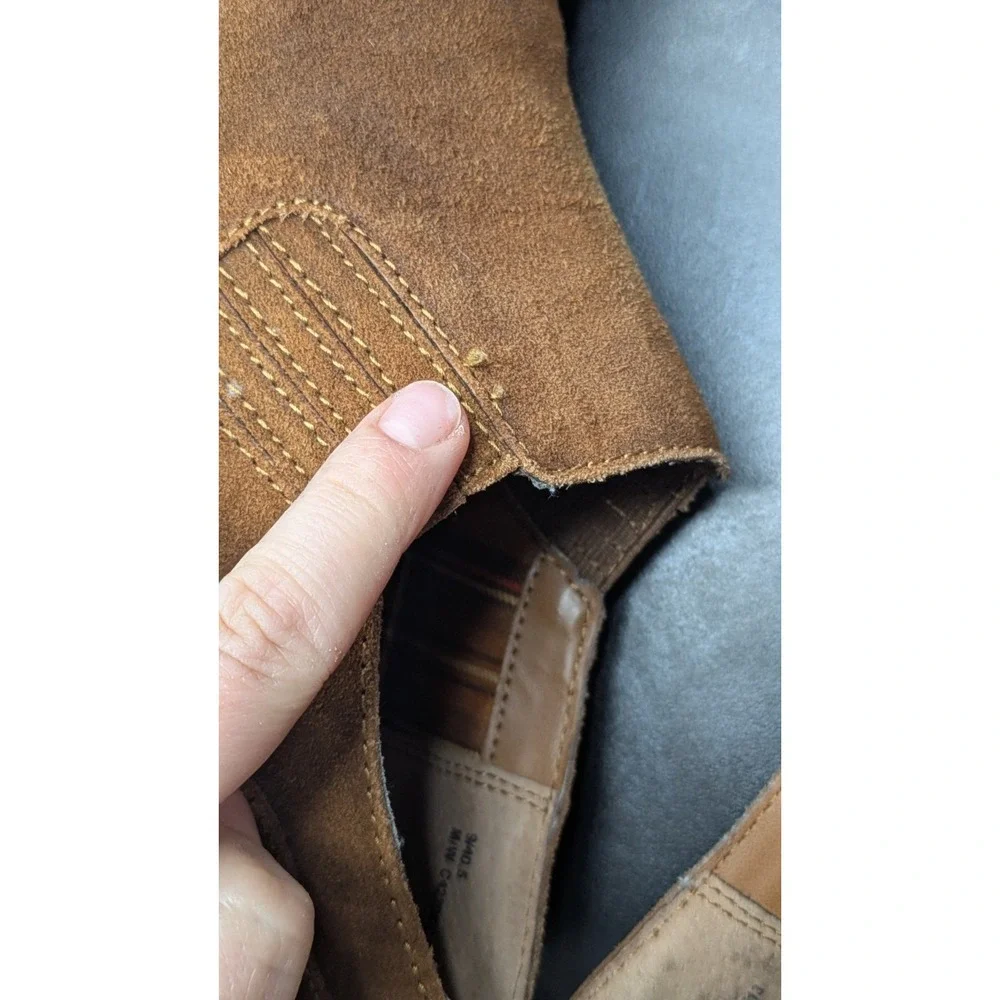 BOC Born Concept Ankle Booties Women's Size 9 Brown Suede Leather Slip On Heel